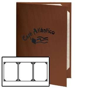   11 Triple Panel Fold Out Menu Cover   Techno Bistro: Office Products