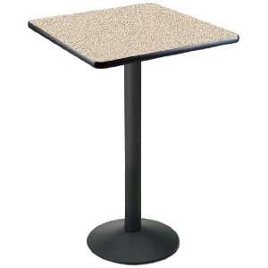  Square Pub Height Barista Table with Vinyl Edges