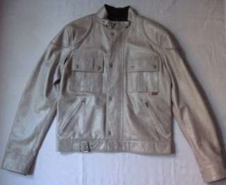 Authentic BELSTAFF Pegaso Jacket L Gray Leather NEW  