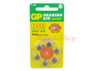 GP Zinc Air Hearing Aid Batteries (ZA13) X30  