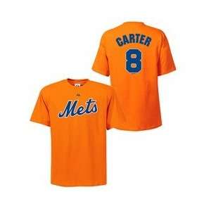 New York Mets Gary Carter Cooperstown Name & Number T Shirt   Orange 