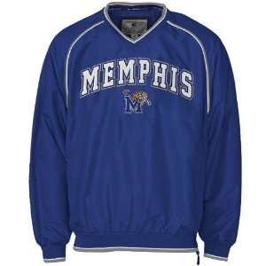  Memphis Tigers Royal Blue Stratus Pullover Jacket: Sports 
