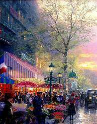 Paris City of Lights RETIRED 12x16 Framed Classic Thomas Kinkade 