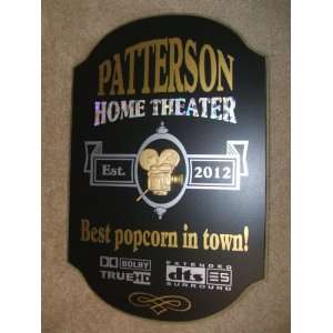  Custom Personalized Theater Sign.Theater Decor.Cinema 
