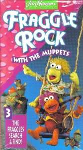 VHS FRAGGLE ROCK MUPPETS SEARCH & FIND V3.NEW  