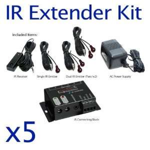  CALRAD IR Infrared Remote Control Extender Kit for 5 