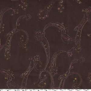   Sequin Paisley Black Fabric By The Yard: Arts, Crafts & Sewing