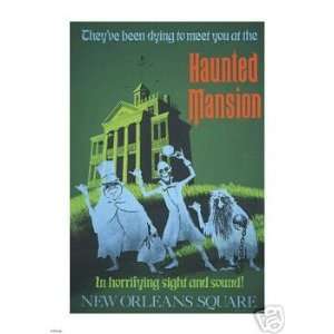 Disneyland Haunted Mansion Attraction Poster 