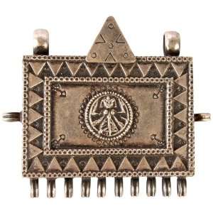 Goddess Kali Tribal Pendant   Sterling Silver