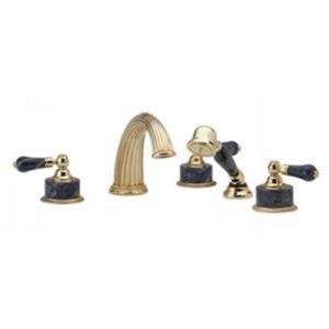   Set W/Hand Shower, Trim Only, Bleu Sodalite Handle: Home Improvement