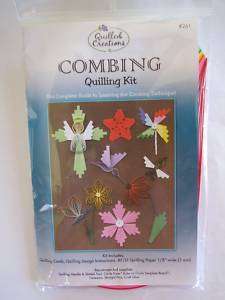 Combing Quilling Kit w Instr, Paper & Comb NEW  