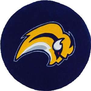   Anglo Oriental Buffalo Sabres Round Logo Floor Rug: Sports & Outdoors