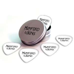  Mumford & Sons Logo Electric Guitar Picks X 5 (2 Sided 
