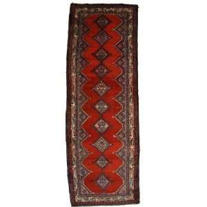  39 x 1010 Red Persian Hand Knotted Wool Darjazin Runner 
