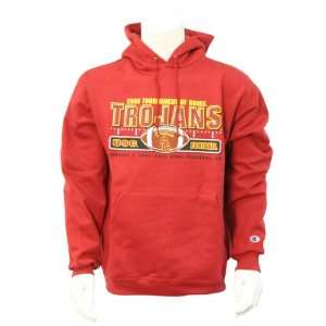 USC Trojans 2008 Rose Bowl Team Color Hooded Sweatshirt, Large:  