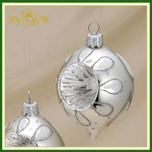  Christmas Ornaments GR0160 C Oval Blown Glass Reflectors 