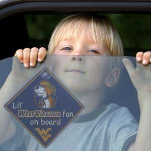   Virginia Mountaineers Lil Fan On Board Car Sign