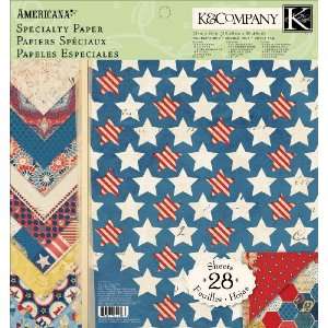  K&Company 12 by 12 Inch Americana Specialty Paper Pad, 28 