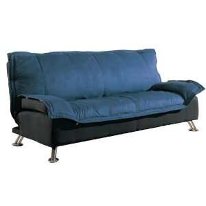  Reclining Sofa Bed in Blue Microfiber   Coaster 300068 