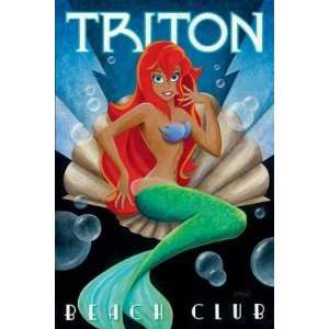  Triton Club   Disney Fine Art Giclee by Mike Kungl
