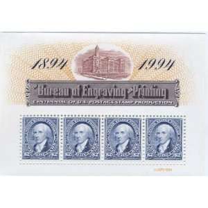   of Stamp Printing at the BEP 4 x 2 Dollar US # 2875 