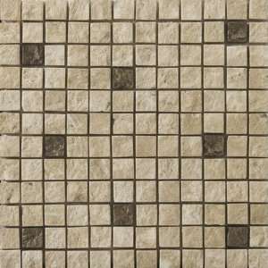   Ancient Tumbled Metal Blend Mosaic in Compound Beige