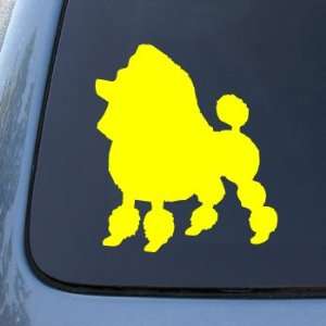 TOY POODLE   Dog   Vinyl Car Decal Sticker #1565  Vinyl Color: Yellow