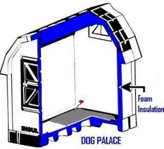   Large Dog House Deluxe Dog Palace doghouse Floor Heater  