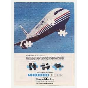  1982 Boeing 767 Jet Aircraft Arwood Castings Puzzle Print 