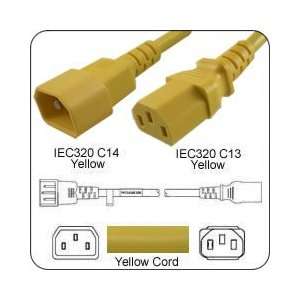 PowerFig PFC1414E48Y AC Power Cord IEC 60320 C14 Plug to C13 Connector 