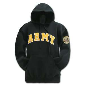  Military Fleece Pullover Hoodies Army, Black SIZE XLARGE 