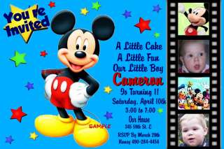 MICKEY MOUSE CLUBHOUSE and MINNIE Birthday Invitations  