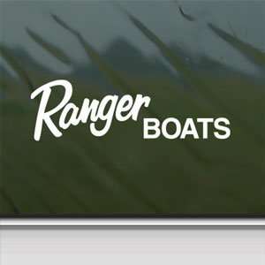 Ranger Boat White Sticker BOAT CRUISER Laptop Vinyl Window White Decal 
