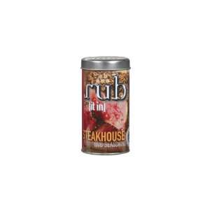 Rub It In Steakhouse Rub Seasoning (Economy Case Pack) 3.5 Oz Tin 