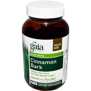  Gaia Herbs Cinnamon Bark Nutritional Supplement, 120 Count 
