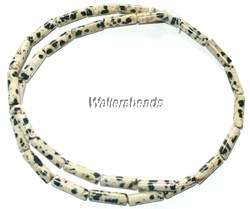 Wholesale Dalmation Jasper Pipe Beads 14MM 5x16  