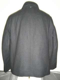 NEW! CALVIN KLEIN Mens Wool Blend Coat CHARCOAL Sz XL  