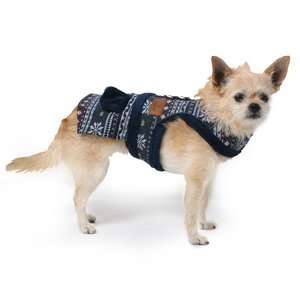  Little Snowflake Harness Dog Dress S NAVY