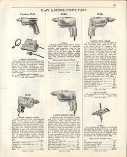 1962 Black & Decker Electric Drill rare Vintage Tool Ad  