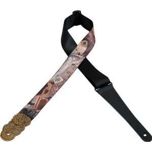  strap with sublimation printed Steampunk design: Musical Instruments