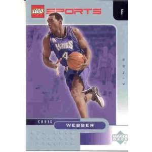 CHRIS WEBBER UPPER DECK LEGO INSERT CARD  Sports 