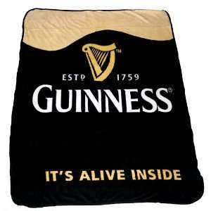  Guinness Its Alive Inside Beer Ale Alcohol Raschel Fleece 