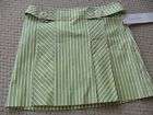 NWT VALENTINO JEANS Olive Green Pleated Skirt Sz 42  