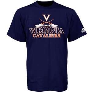   Virginia Cavaliers Navy Blue Bracket Buster T shirt: Sports & Outdoors