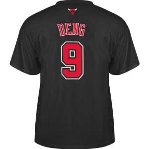  Chicago Bulls Luol Deng #9 Name & Number T Shirt (Black 
