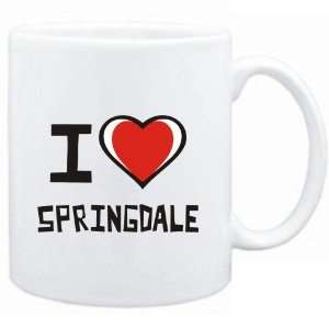  Mug White I love Springdale  Usa Cities Sports 