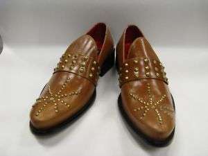 Hot Fiesso New Tan Leather Shoes with Studs FI 8617  