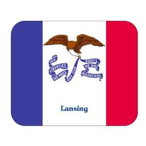  US State Flag   Lansing, Iowa (IA) Mouse Pad: Everything 
