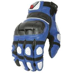  Joe Rocket Xl Blue/White/Black Super Moto Glove 