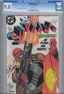 Superman: #4 CGC 9.8 1987 DC Comic: Bloodsport  